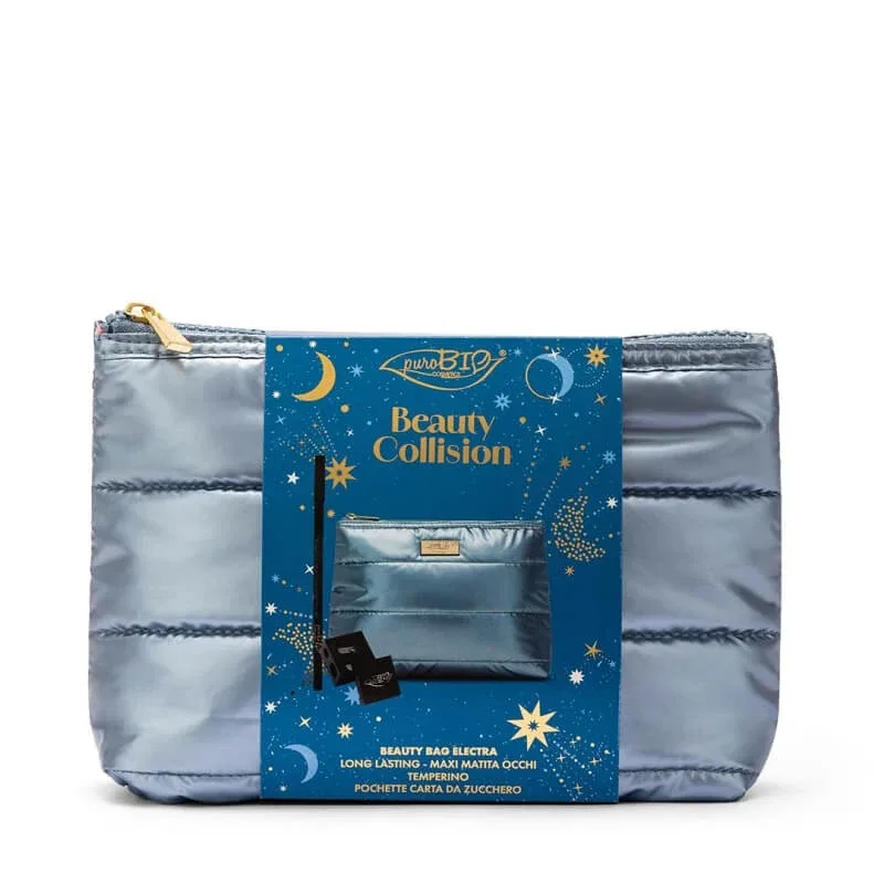 Puro Bio Beauty Collision Beauty – poșetă albastră + creion de ochi Long Lasting Anniversary cu mină maxi + ascuțitoare — preț și oferte
