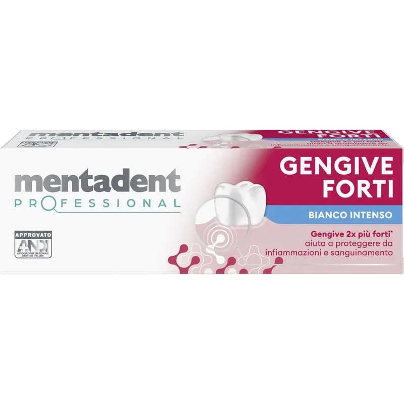 Mentadent Professional - pastă de dinți pentru gingii puternice, alb intens, 75 ml — preț și oferte
