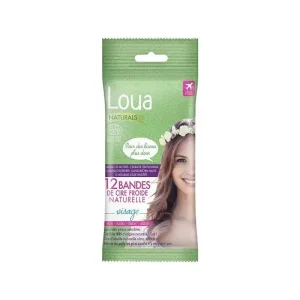 Loua Naturals pentru față - 12 benzi depilatoare pentru față