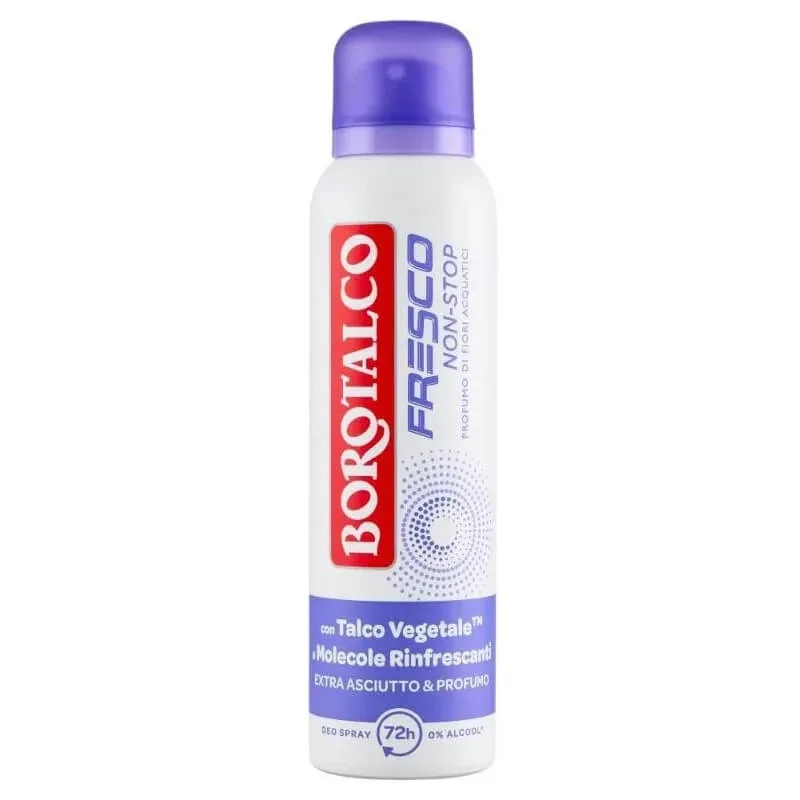 Borotalco Fresco non-stop – deodorant spray cu aromă de flori acvatice, 150 ml — preț și oferte