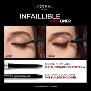 L’Oréal Paris Infaillible 36h Grip Liner – creion de ochi automat cu gel, nr. 03, gri taupe