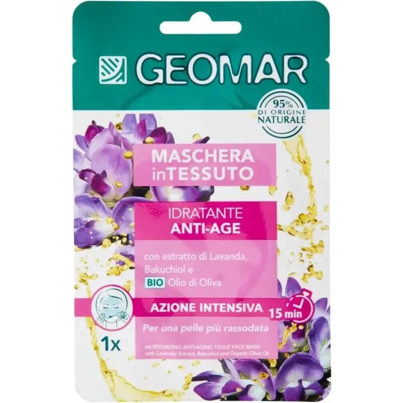 Geomar Mască facială anti-îmbătrânire din țesătură, 22 ml — preț și oferte