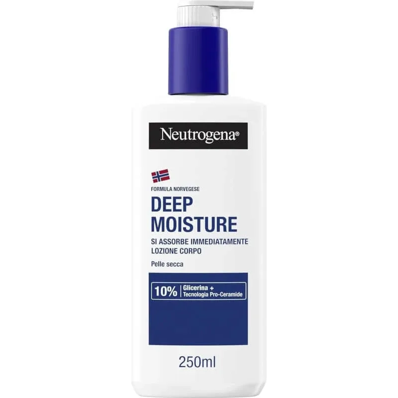 Neutrogena Deep Moisture – loțiune de corp cu absorbție rapidă, 200 ml — preț și oferte