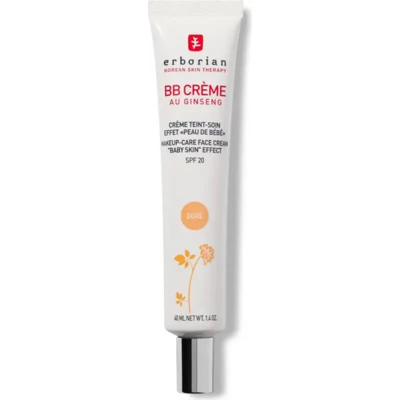 Erborian BB Cream cu ginseng – cremă colorată coreeană cu SPF 20, 40 ml – doré — preț și oferte