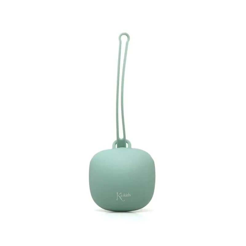 Kiokids Suport pentru suzetă din silicon, culoare salvie, 0 luni+ — preț și oferte