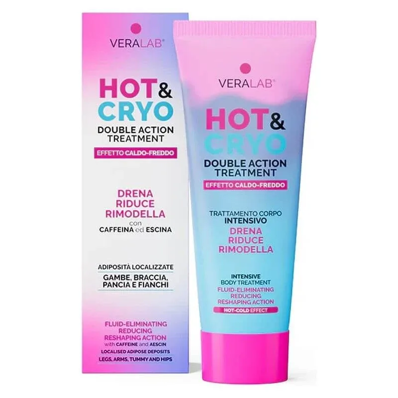 Veralab Hot&amp;cryo - tratament intensiv pentru corp cu efect de căldură-frig, remodelant, drenant și tonifiant, 200 ml — preț și oferte