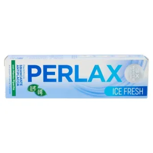 Perlax Ice fresh - pastă de dinți bifazică, albitoare, anti-placă și răcoritoare, 75 ml