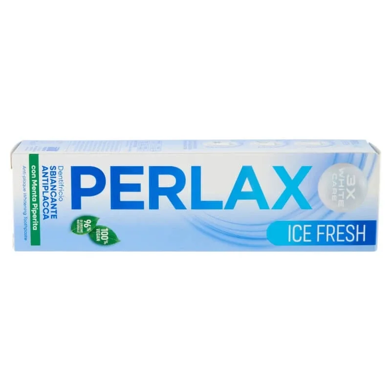 Perlax Ice fresh - pastă de dinți bifazică, albitoare, anti-placă și răcoritoare, 75 ml — preț și oferte