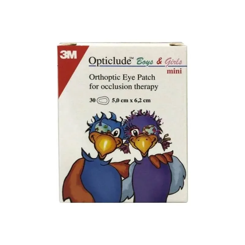 3M Italia 3M Plasture ocular Opticlude pentru băieți și fete 5 x 6,2 cm - 30 de plasturi mini — preț și oferte