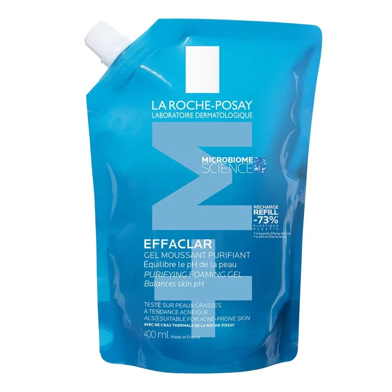 Rezerva Gel spumant de curatare purifiant pentru ten gras cu tendinta acneica Effaclar +M, La Roche-Posay | 400 ml — preț și oferte