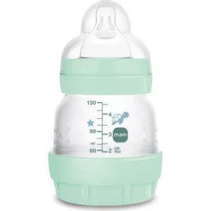 Mam Easy Start anti-colici – biberon 0 luni+, tetină din silicon, 130 ml, albastru