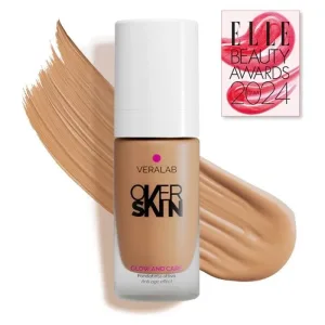 Veralab Overskin glow and care – fond de ten activ, luminos și hidratant nr. 8.5 macadamia
