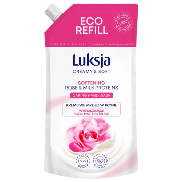 Rezerva sapun lichid CREAMY & SOFT Softening, Luksja | 400 ml LUKSJA INFINITY — preț și oferte