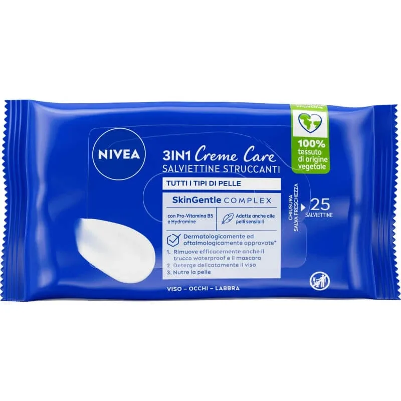 Nivea creme care - 25 de șervețele demachiante pentru față — preț și oferte