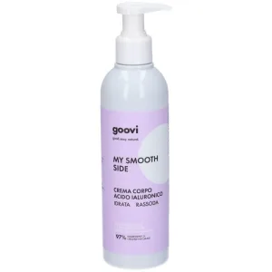 Goovi My smooth side – cremă de corp cu acid hialuronic, cu efect hidratant, tonifiant și de îmbunătățire a elasticității, 240 ml