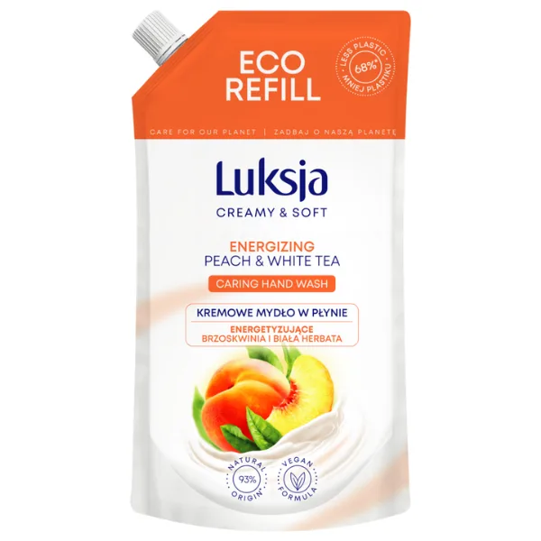 Rezerva sapun lichid CREAMY & SOFT XXL Energizing, Luksja | 900 ml LUKSJA INFINITY — preț și oferte