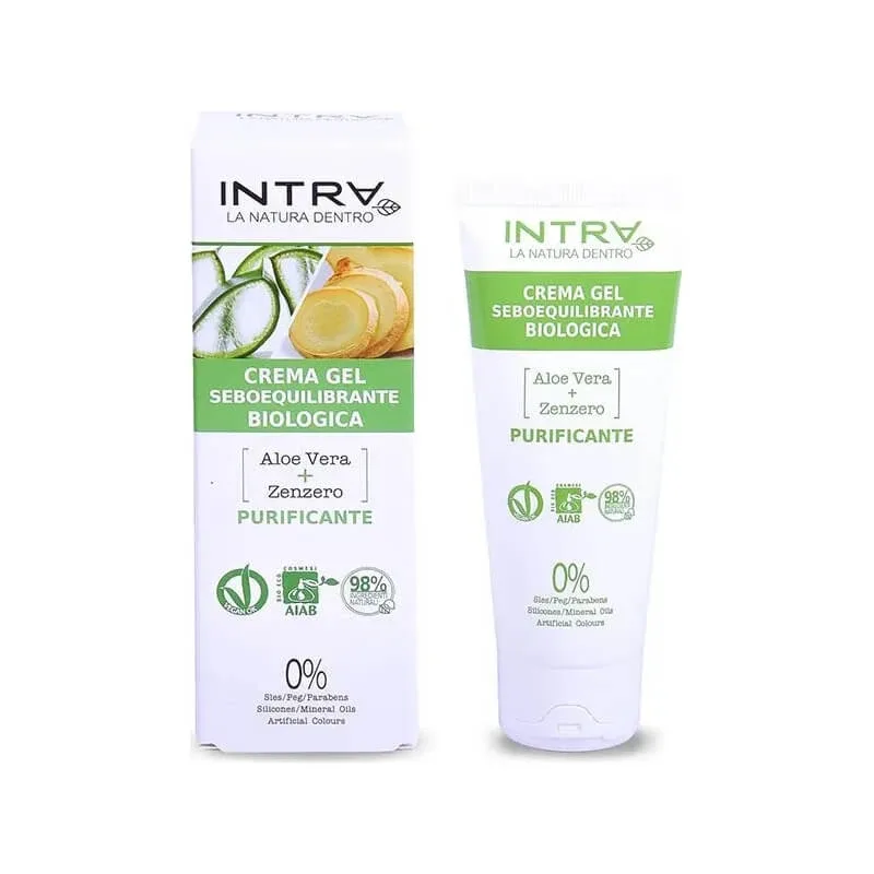 Intra Aloe vera + ghimbir – gel-cremă purifiantă 50 ml — preț și oferte