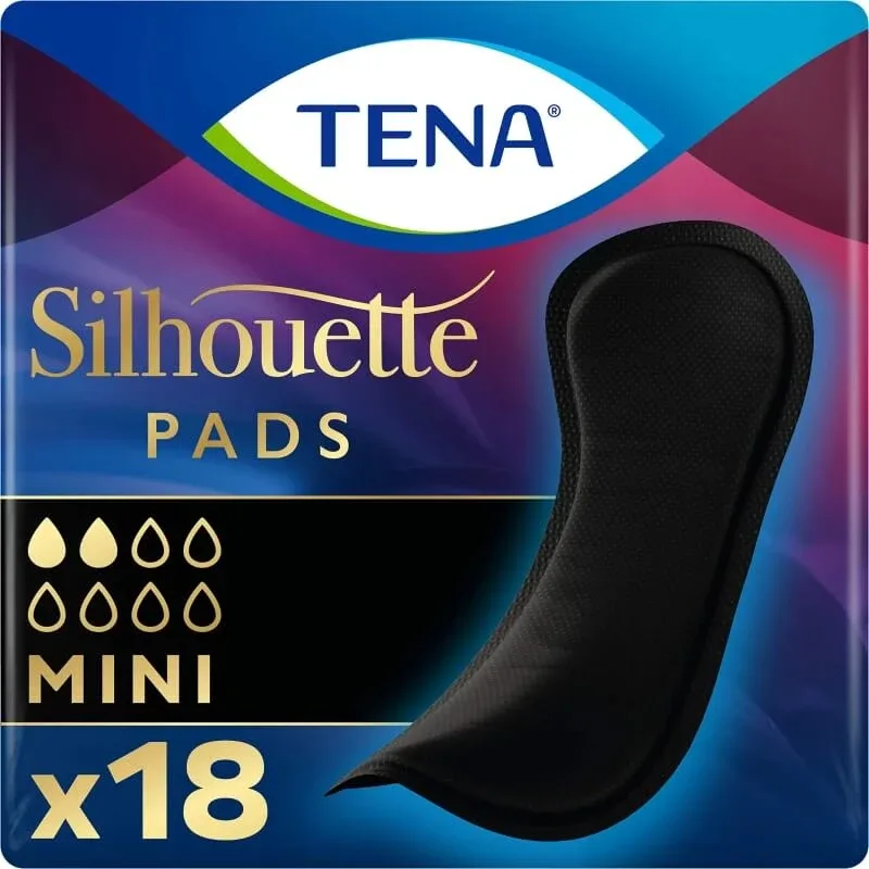 Tena Silhouette Noir – 18 tampoane mini pentru incontinență urinară — preț și oferte