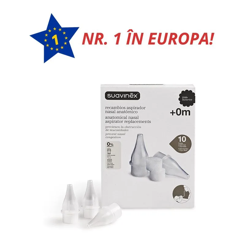 REZERVE ASPIRATOR NAZAL ANATOMIC +0LUNI BPA FREE 163920 SUAVINEX — preț și oferte