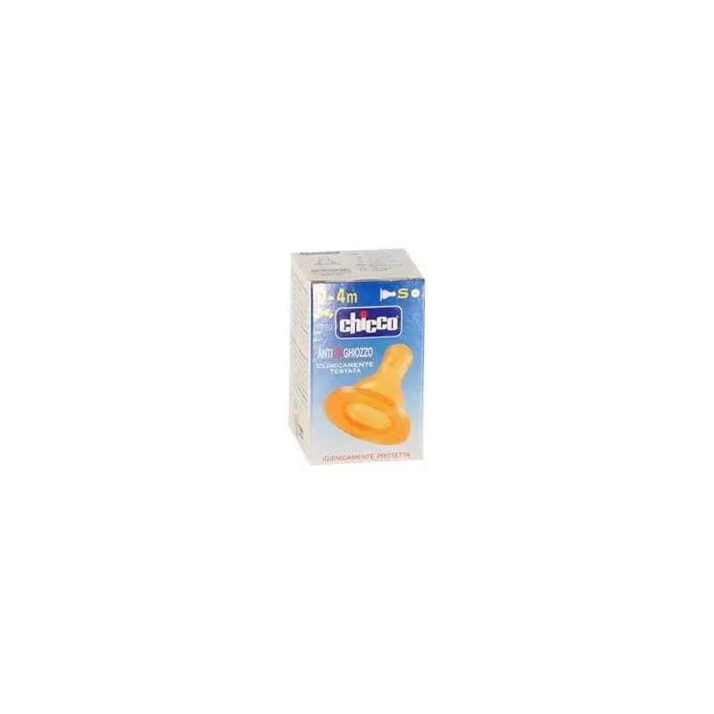 Chicco, tetină anti-sufocare din cauciuc, cu 1 orificiu, pentru copii de peste 4 luni — preț și oferte