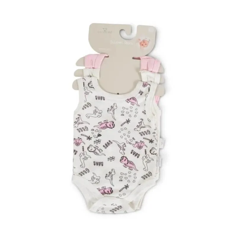 Set de body-uri Cangaroo – 3 body-uri din bumbac roz, pentru vârsta de 3-6 luni — preț și oferte