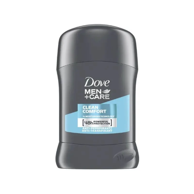Dove Man+care clean comfort – deodorant antiperspirant sub formă de stick, 50 ml — preț și oferte