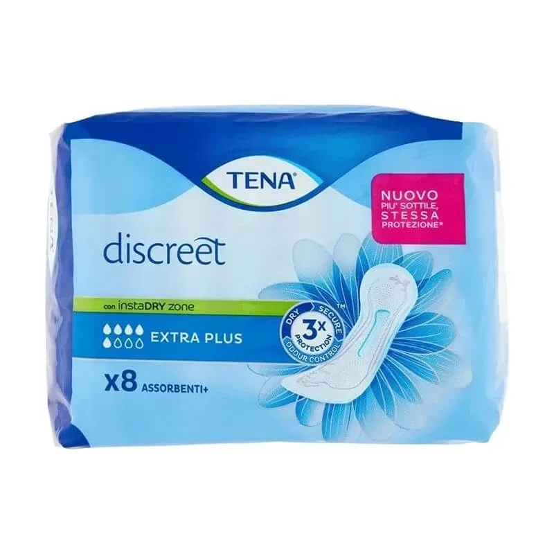 Tena Discreet – 8 tampoane Extra Plus pentru incontinență urinară — preț și oferte