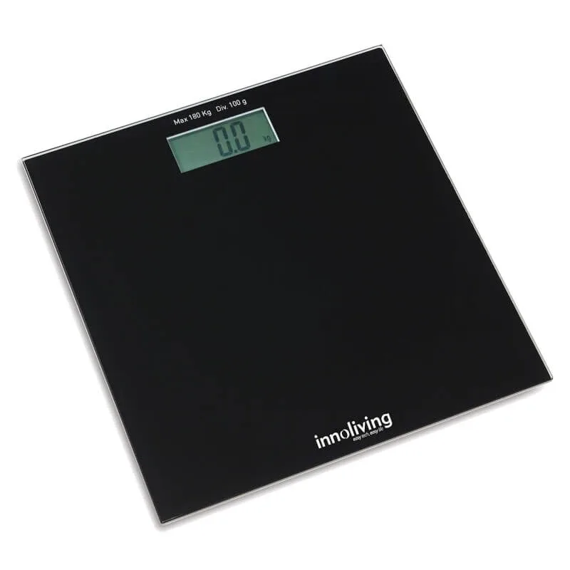 Inn-107b cântar digital de persoană, model slim, negru, cu ecran LCD mare — preț și oferte