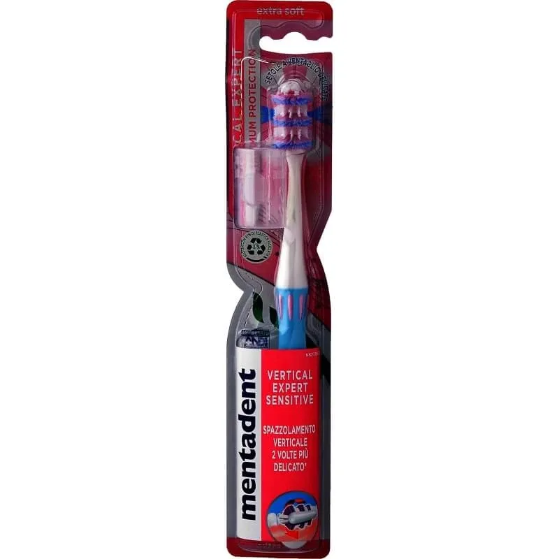 Mentadent Vertical expert sensitive – periuță de dinți extra moale — preț și oferte
