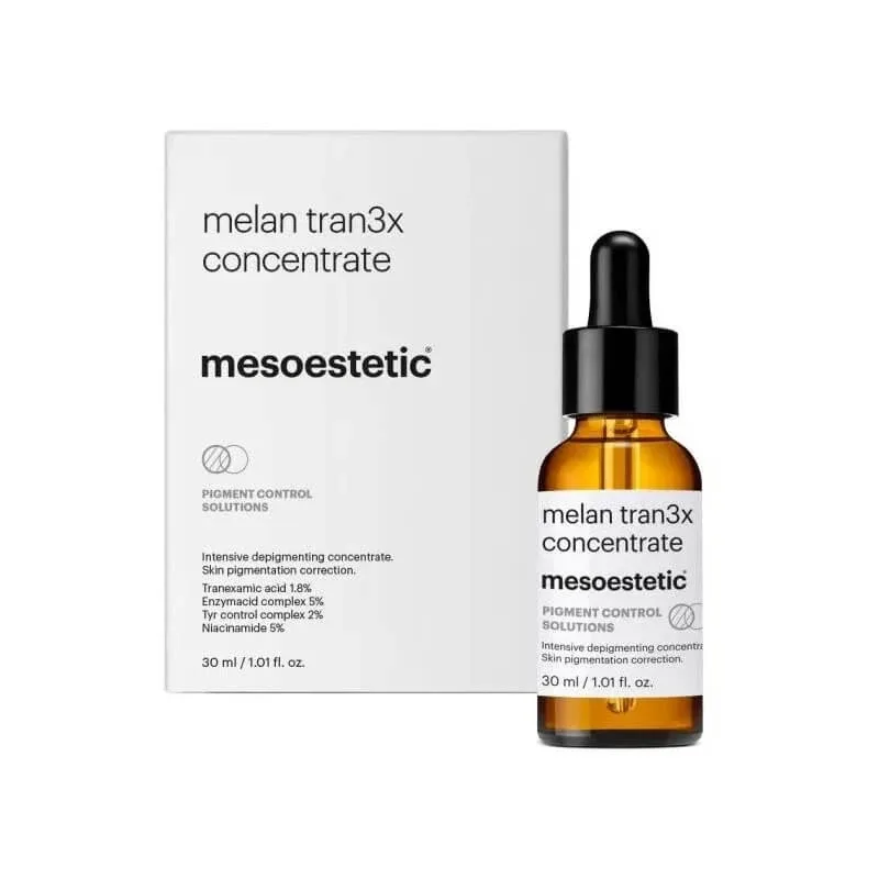 Mesoestetic Melan tran3x concentrate – concentrat împotriva petelor întunecate, 30 ml — preț și oferte