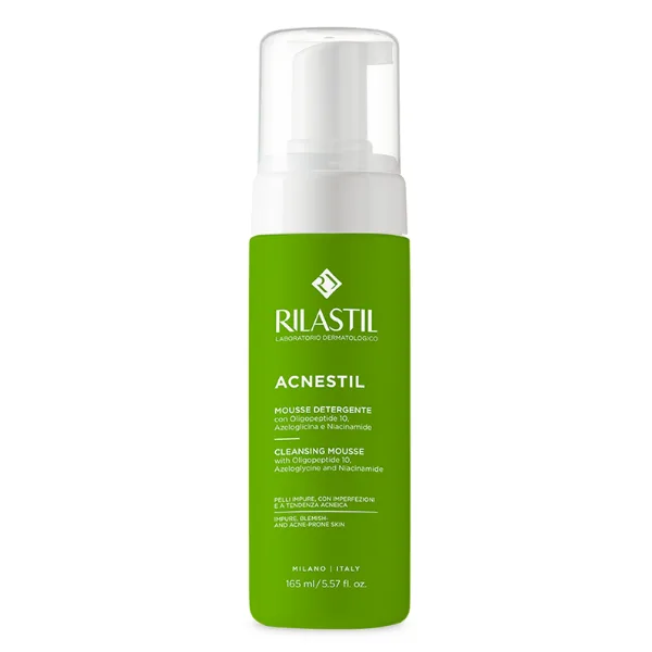 Rilastil Acnestil Spuma curatare ten cu tendinta acneica, Istituto Ganassini | 165 ml — preț și oferte