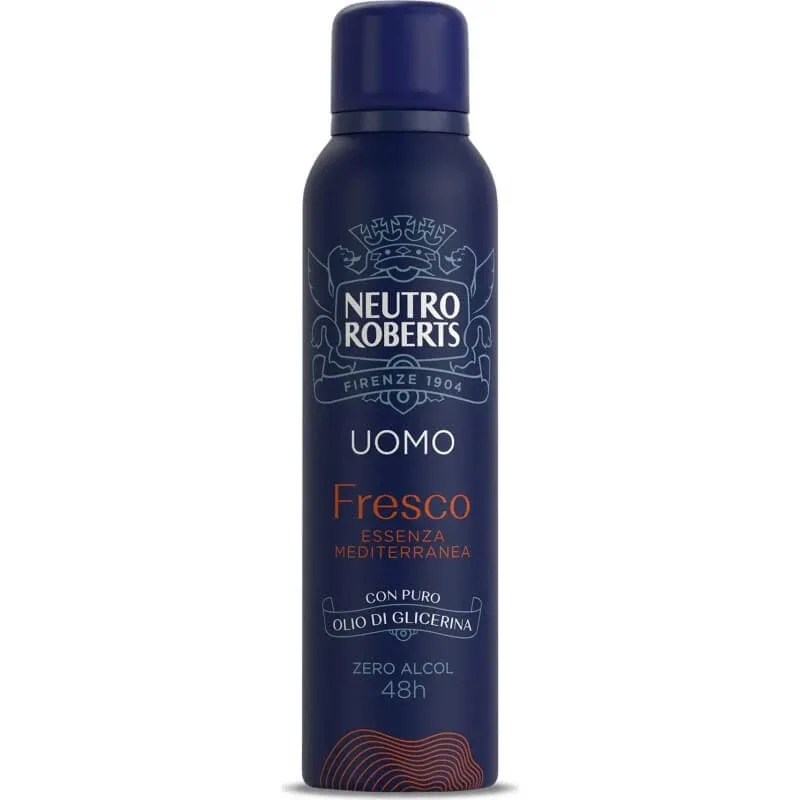 Neutro Roberts Fresco pentru bărbați, esență mediteraneană – deodorant spray 150 ml — preț și oferte