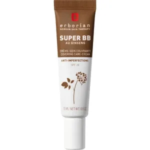 Erborian Super BB cu ginseng – cremă de față coreeană împotriva imperfecțiunilor, 15 ml – ciocolată