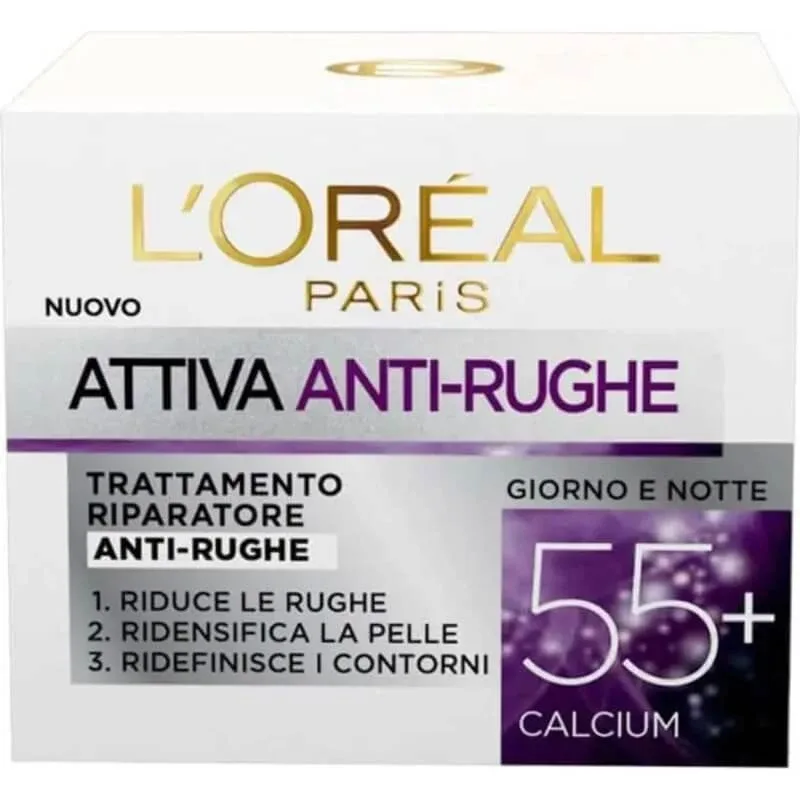 L'Oréal Paris Attiva Anti-Age Calcium – cremă de zi și de noapte pentru față, 50 ml — preț și oferte