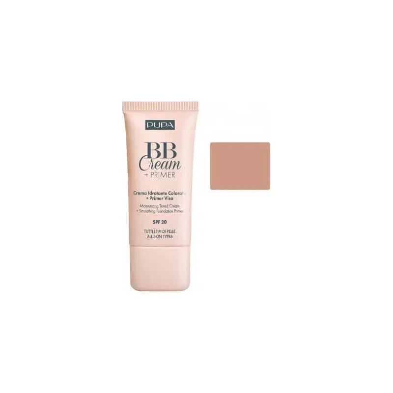 Pupa BB Cream + primer pentru toate tipurile de piele, SPF 20, nr. 003, nisip — preț și oferte