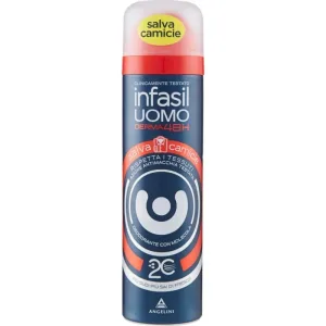 Infasil pentru bărbați derma48h – spray deodorant pentru protecția cămășilor – 150 ml