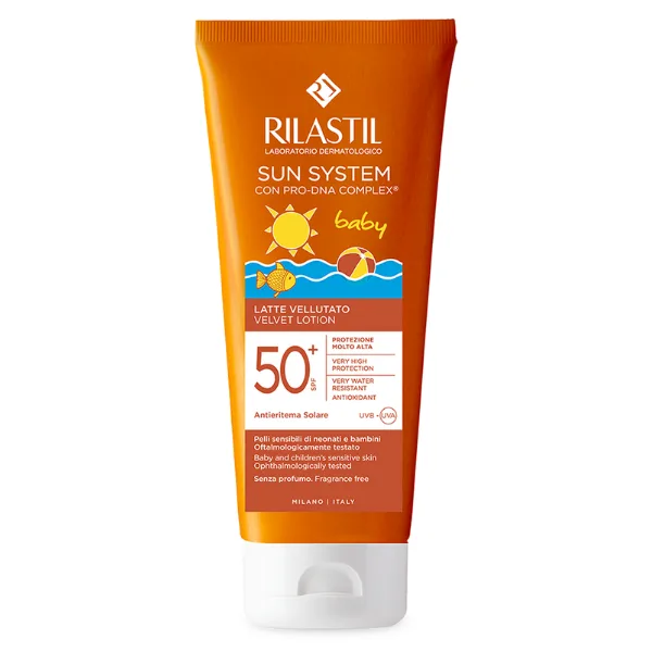 Rilastil Sun System Baby Lotiune Catifelata SPF50, Istituto Ganassini | 200 ml — preț și oferte