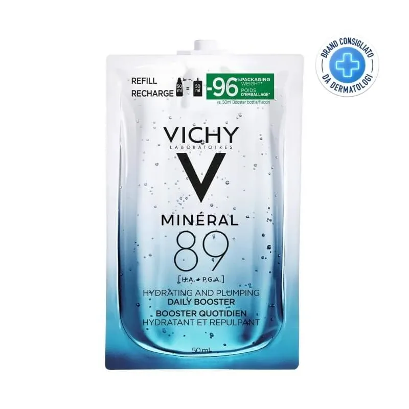 Vichy Minéral 89 – ser facial zilnic fortifiant și regenerant, reîncărcare ecologică, 50 ml — preț și oferte