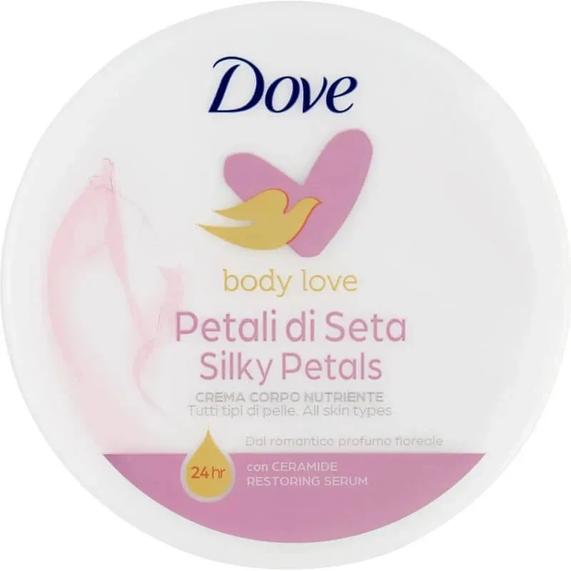 Dove Body Love – petale de mătase – cremă nutritivă pentru corp 300 ml — preț și oferte