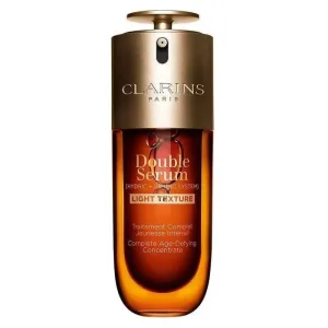 Clarins Double Serum cu textură ușoară – ser anti-îmbătrânire cu efect de piele naturală, 50 ml
