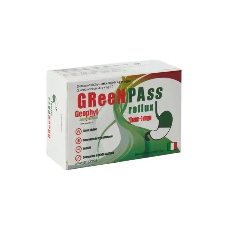 Green Pass Reflux 23 stickpack – supliment alimentar pentru reflux — preț și oferte