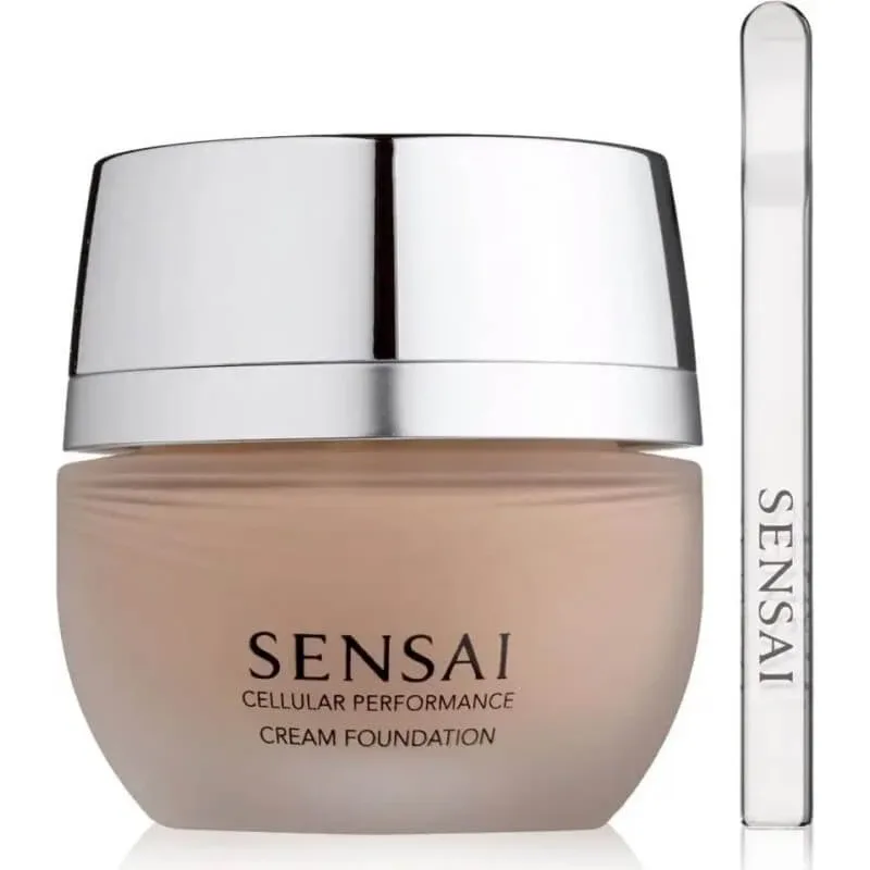 Kanebo Sensai cremă de fond de ten SPF 15 – fond de ten anti-îmbătrânire – nr. CF13 bej cald — preț și oferte