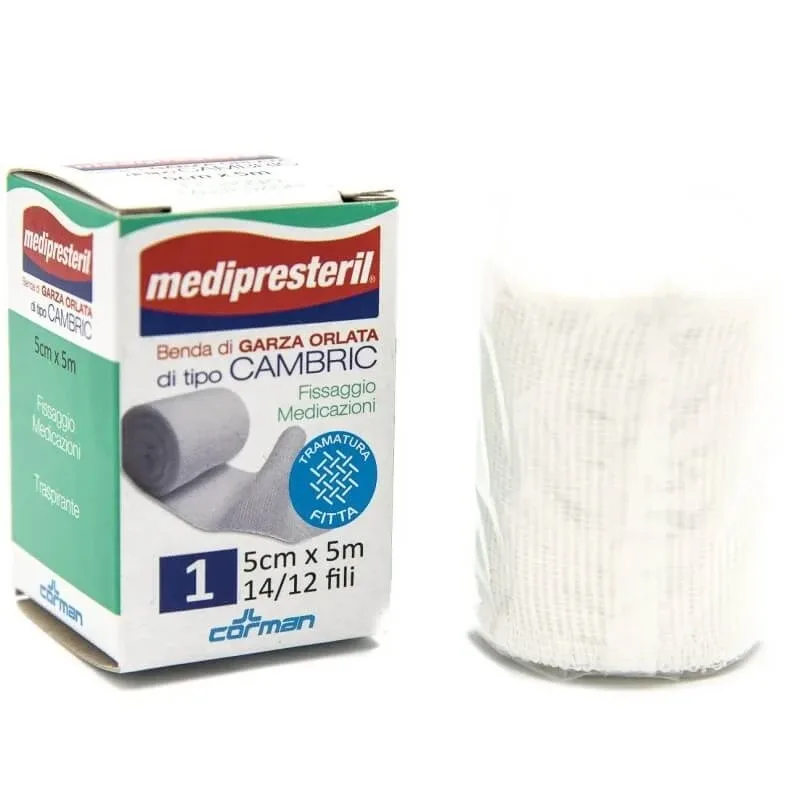 Medipresteril bandaj cu margini tivite, tip cambric - 5x500 cm — preț și oferte
