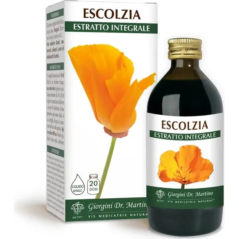 Extract integral lichid fără alcool din escolzia, 200 ml – supliment alimentar pentru somn — preț și oferte
