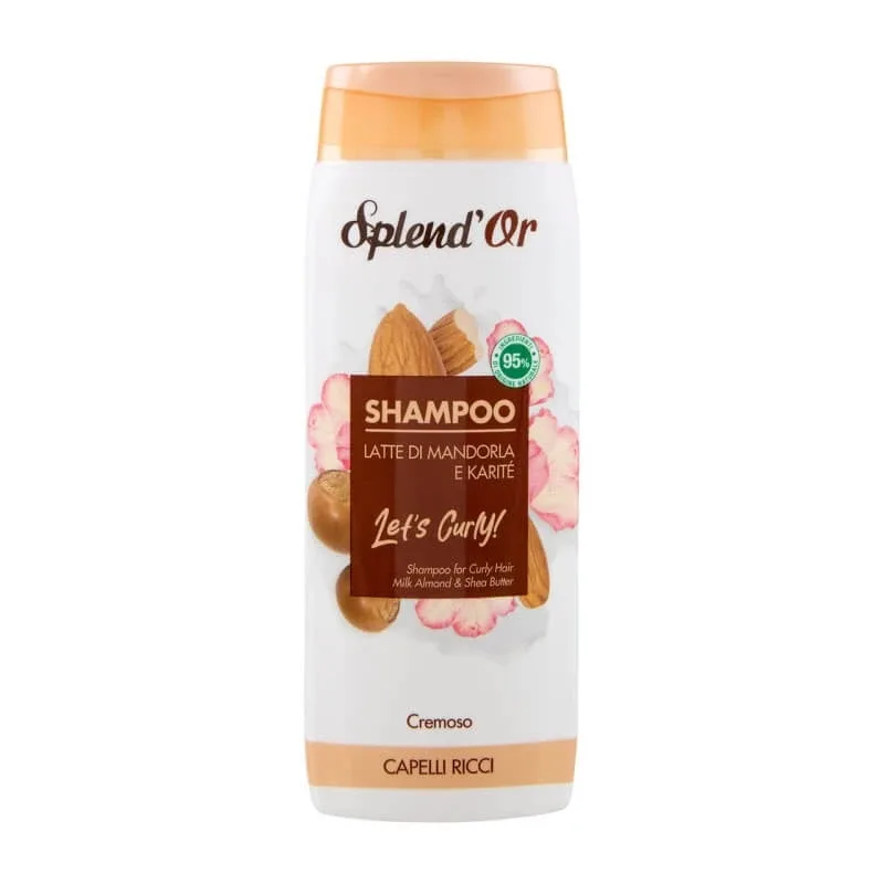 Splend or Let’s curly – șampon pentru părul cret cu lapte de migdale și unt de karité, 300 ml — preț și oferte