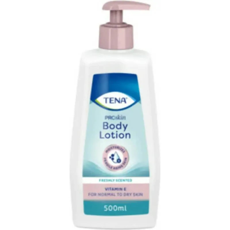 Tena skin lotion – loțiune pentru pielea delicată și uscată, 500 ml — preț și oferte