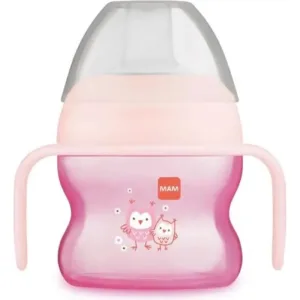 Mam Starter – cană cu gura de scurgere extra moale, 150 ml – roz