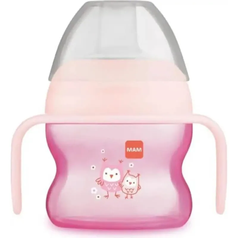 Mam Starter – cană cu gura de scurgere extra moale, 150 ml – roz — preț și oferte