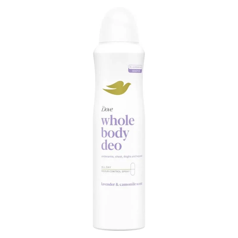 Dove Whole Body – deodorant pentru corp cu lavandă și mușețel – spray deodorant pentru corp 150 ml — preț și oferte