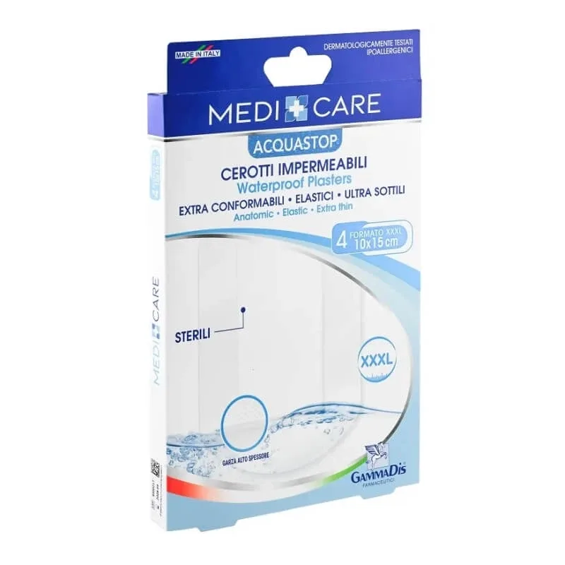 Medicare Acquastop – 4 plasturi impermeabili pentru răni, 10x15 cm — preț și oferte